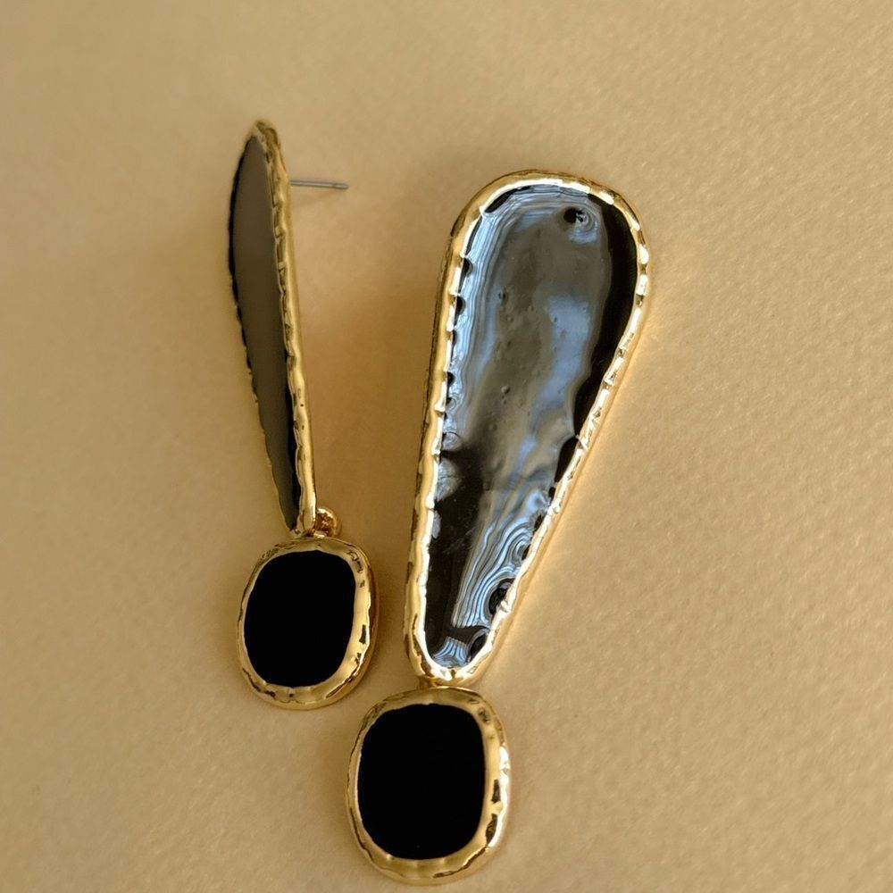 Geo Statement Earrings N1604 - Picture 3 of 3